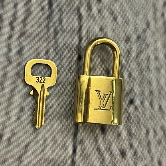 Vintage Louis Vuitton Lock And Key Set Authentic (#322) - Picture 4 of 9